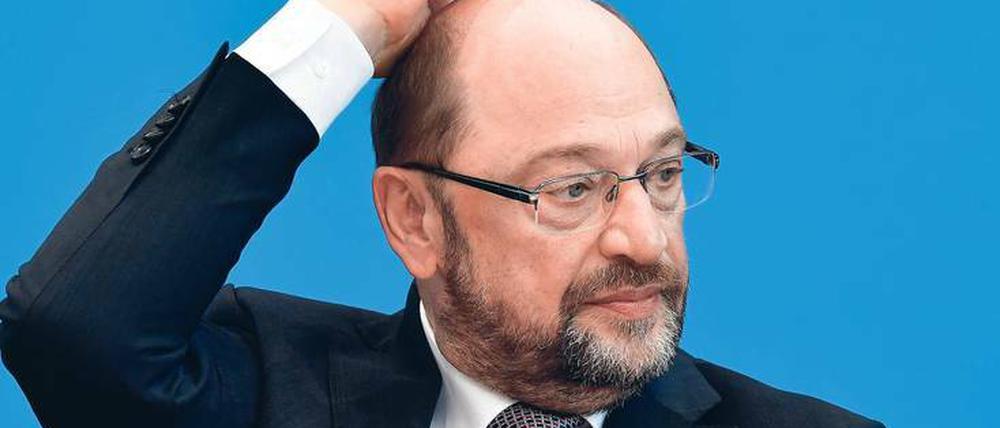 SPD-Chef Martin Schulz geht am Donnerstag mit schlechten Karten in das Gespräch mit Bundespräsident Frank-Walter Steinmeier.
