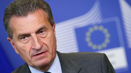 EU-Kommissar Günther Oettinger wünscht sich eine schnelle Regierungsbildung in Deutschland
