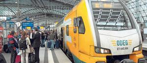 Privatzug. Die Ostdeutsche Eisenbahn (Odeg) macht der Deutschen Bahn seit 2002 Konkurrenz.