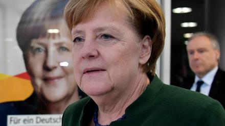 Angela Merkel am Montag im Konrad-Adenauer-Haus.