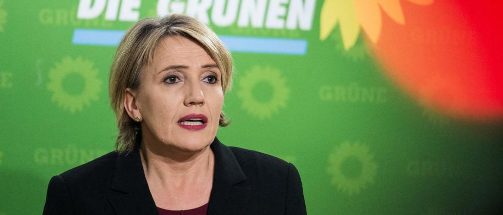 Simone Peter, Bundesvorsitzende von Bündnis 90/Die Grünen, in der Bundesgeschäftsstelle in Berlin.