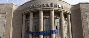 Die Volksbühne während der Besetzung im September dieses Jahres.
