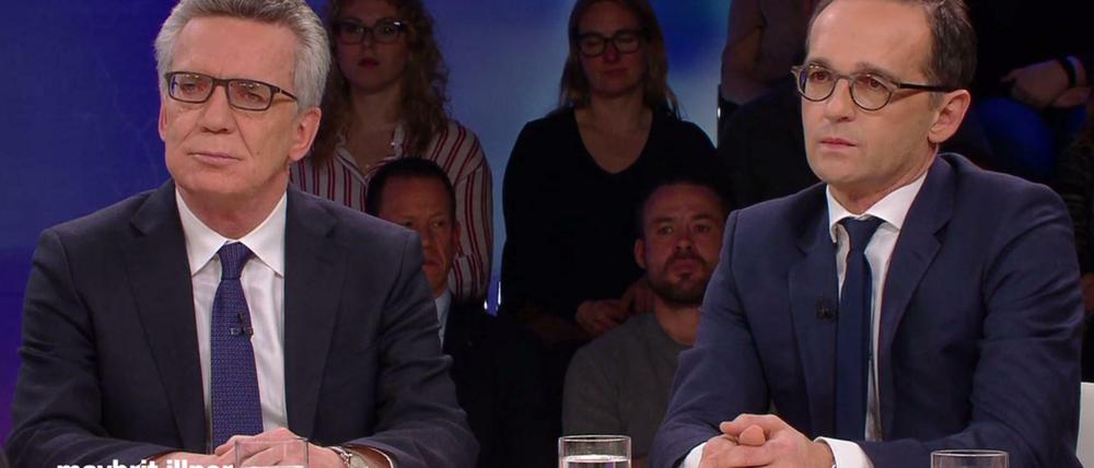 Noch ein wenig auf Distanz: Thomas de Maizière (links) und Heiko Maas.