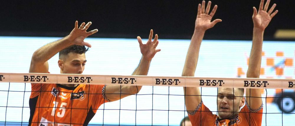 Szene aus dem Ligaspiel: Die BR Volleys setzten sich vor wenigen Wochen klar gegen Herrsching durch. 