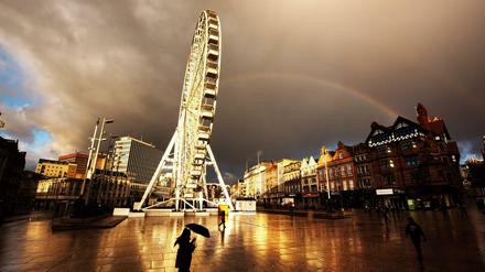 Das Stadtzentrum von Nottingham, eine der britischen Städte, die sich für den Titel Kulturhauptstadt Europas beworben hatten.