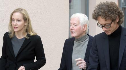 Anton Schlecker mit seinen Kindern Meike und Lars