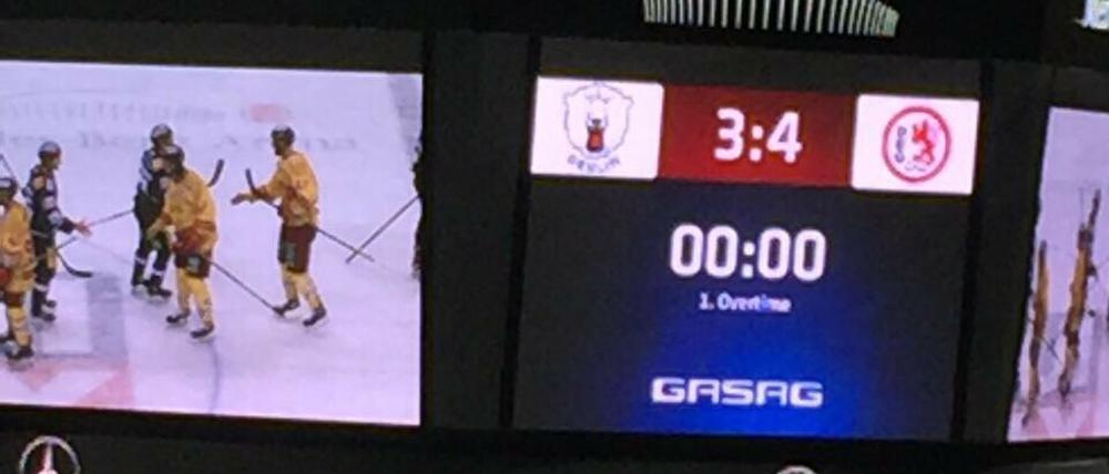 Nur ein Punkt. Eine etwas unnötige Niederlage für die Eisbären.
