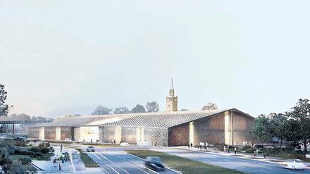 Der Siegerentwurf für das Museum des 20. Jahrhunderts von Herzog &amp; de Meuron. 