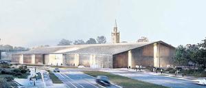 Der Siegerentwurf für das Museum des 20. Jahrhunderts von Herzog &amp; de Meuron. 