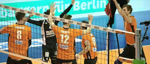 Endlich wieder Grund zur Freude für die Volleys.