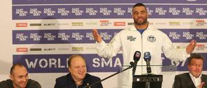 PK mit den Boxern Manuel Charr und Alexander Ustinov.