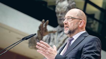 Alarmiert. Der SPD-Vorsitzende Martin Schulz 