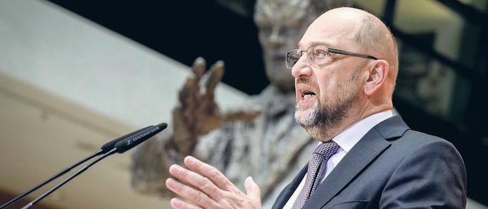 Alarmiert. Der SPD-Vorsitzende Martin Schulz