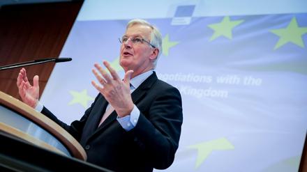 Der Brexit-Chefunterhändler der EU, Michel Barnier, am Mittwoch in Berlin.