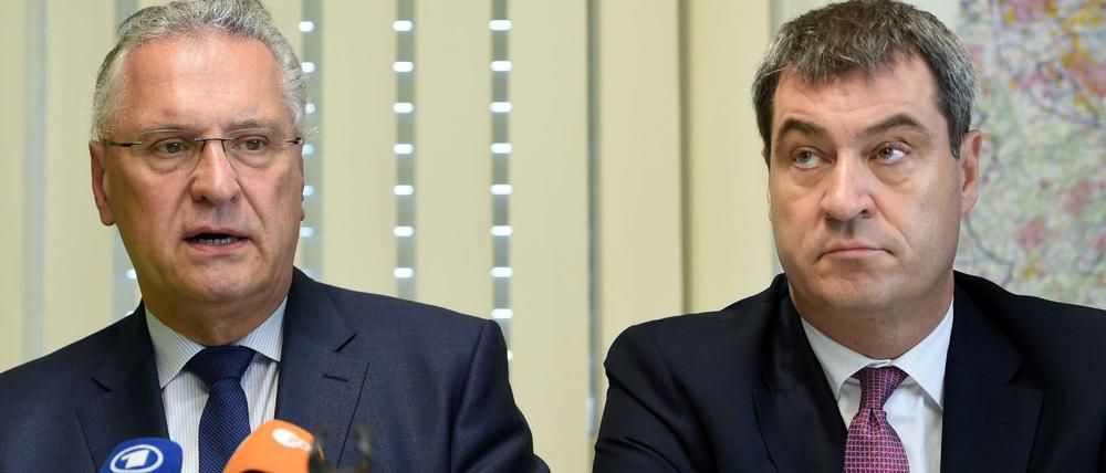 Joachim Herrmann (l.) und Markus Söder. (Archiv)