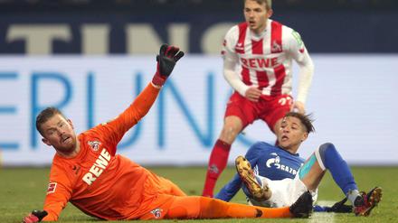 Köln am Boden. Das Team um Torwart Timo Horn ist nach 14 Spielen noch sieglos.