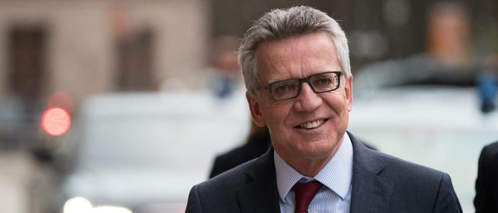 Bundesinnenminister Thomas de Maiziere (CDU) war bei den Sondierungen dabei.