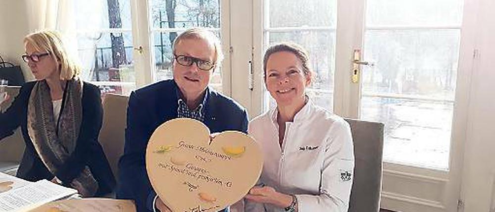 Herzensangelegenheit. Heribert Klein und Köchin Sonja Frühsammer.