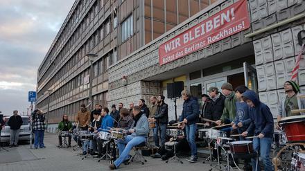 Im März trommelten 20 Schlagzeuger für den Erhalt des Rockhaus