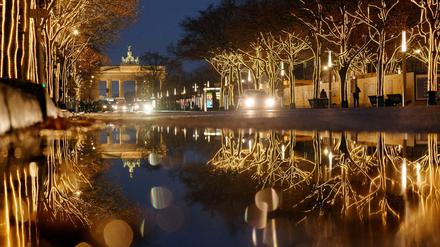 Schöner Schein. So hübsch wie auf diesem Bild vom letzten Jahr sieht es derzeit nicht aus auf dem Boulevard in Berlins Mitte, der von Baustellen gespickt ist. 