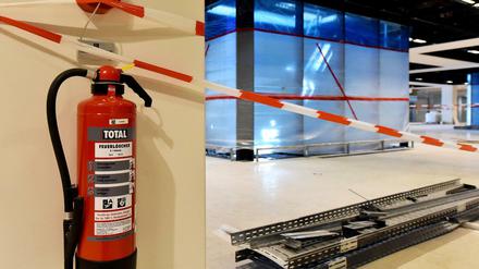 Erste Brandschutzmaßnahmen wurden am BER schon getroffen.