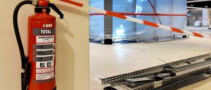 Erste Brandschutzmaßnahmen wurden am BER schon getroffen.