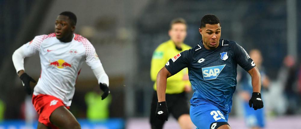 Nicht zu halten. Serge Gnabry erzielte beim Hoffenheimer Sieg gegen Leipzig zwei Tore.