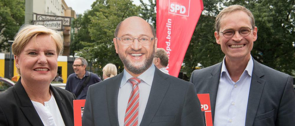 Eine Frage des Prestiges. Michael Müller bewirbt sich um das Ehrenamt in der SPD-Spitze, Eva Högl hat wohl bessere Chancen.