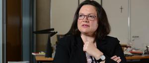 Andrea Nahles ist die erste Chefin der SPD-Bundestagsfraktion. 
