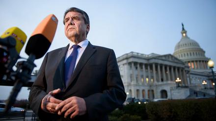 Anders mit den USA umgehen: Der geschäftsführende Außenminister Sigmar Gabriel (SPD) in Washington 
