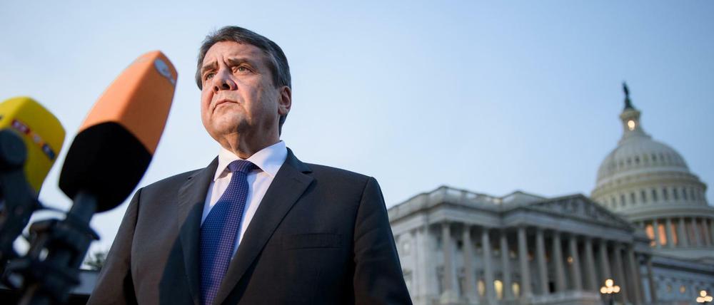 Anders mit den USA umgehen: Der geschäftsführende Außenminister Sigmar Gabriel (SPD) in Washington 