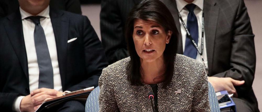 US-Botschafterin Nikki Haley erklärte am Samstag, dass die globale Herangehensweise an die Flüchtlingspolitik "einfach nicht mit der Souveränität der Vereinigten Staaten vereinbar" sei.
