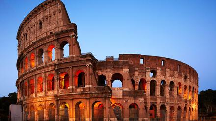 Amphitheatrum Flavium, seit dem Mittelalter besser bekannt als Kolosseum, fasste etwa 50 000 Zuschauer.