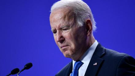 US President Joe Biden addresses a press conference at the COP26 UN Climate Change Conference in Glasgow on November 2, 2021. - World leaders meeting at the COP26 climate summit in Glasgow will issue a multibillion-dollar pledge to end deforestation by 2030 but that date is too distant for campaigners who want action sooner to save the planet’s lungs.