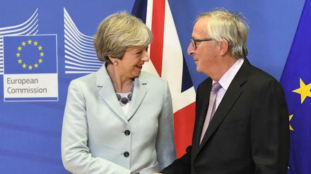 Brexit-Einigung in Sicht? Die britische Premierministerin Theresa May und EU-Kommissionschef Jean-Claude Juncker
