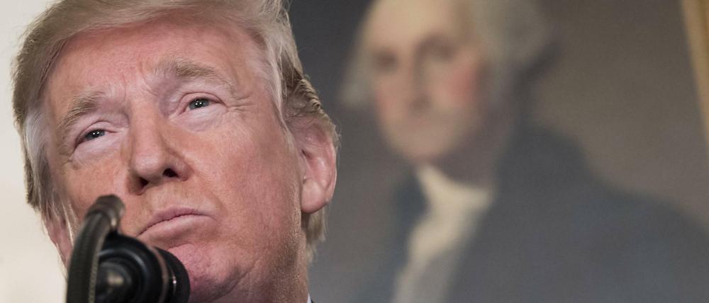 Von Kritik ungerührt: Der US-Präsident am Mittwoch im Weißen Haus.