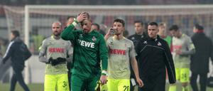 Läuft nicht beim FC. Die Kölner verloren auch in der Europa League gegen Roter Stern Belgrad.