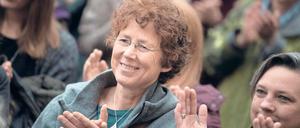 Inmitten ihrer Unterstützer. Kristina Hänel vor der Gerichtsverhandlung am 24. November.