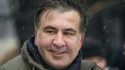 Der ehemalige georgische Präsident und jetzige ukrainische Oppositionelle Michail Saakaschwili am 6. Dezember in Kiew.