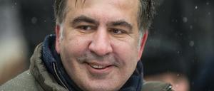 Der ehemalige georgische Präsident und jetzige ukrainische Oppositionelle Michail Saakaschwili am 6. Dezember in Kiew.
