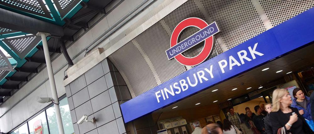 London's Finsbury Park tube station.