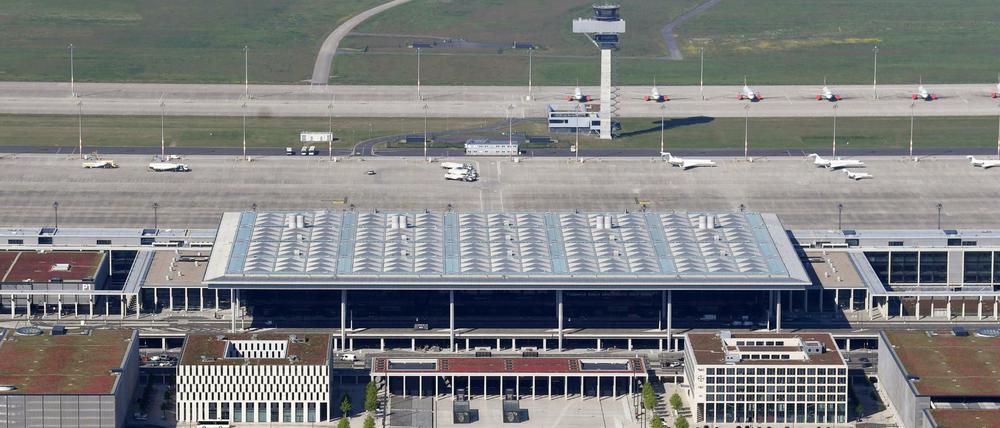 Der neue Hauptstadtflughafen BER in Schönefeld (Brandenburg).