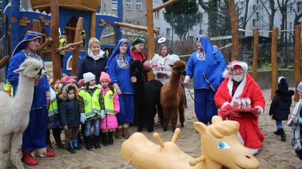 Sie wollen nur spielen. Im Ali-Baba-Spielplatz sahen manche das Ende des Abendlandes.