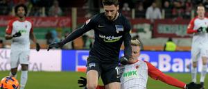 Spätes Glück. Matthew Leckie (l.) und die Hertha holen einen Punkt in Augsburg. 