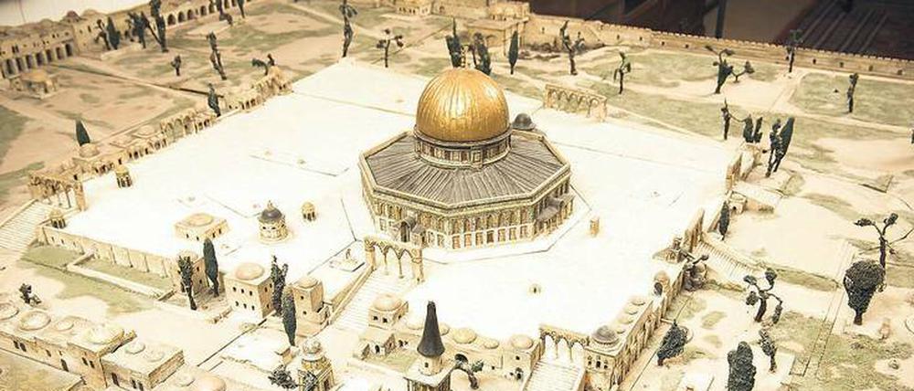 Modell des Haram asch-Scharif nach den Vermessungen des evangelischen Missionars Conrad Schick, Jerusalem, 1879.