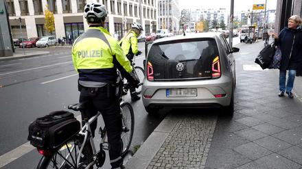 Verzeihung, Sie halten gerade auf dem Radstreifen ...