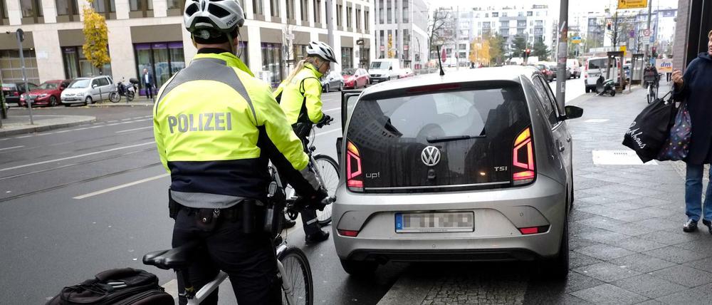 Verzeihung, Sie halten gerade auf dem Radstreifen ...