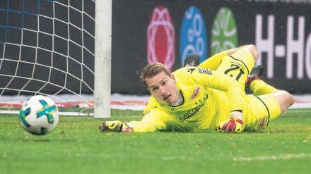 Unions Torwart Jakob Busk kassierte in den vergangenen vier Spielen zehn Gegentreffer. 