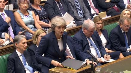 Bei der Abstimmung am Mittwoch über einen Änderungsantrag zum EU-Austrittsgesetz stimmten mehrere Rebellen aus der Regierungsfraktion gemeinsam mit der Opposition. 