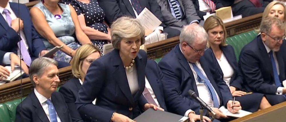 Bei der Abstimmung am Mittwoch über einen Änderungsantrag zum EU-Austrittsgesetz stimmten mehrere Rebellen aus der Regierungsfraktion gemeinsam mit der Opposition.